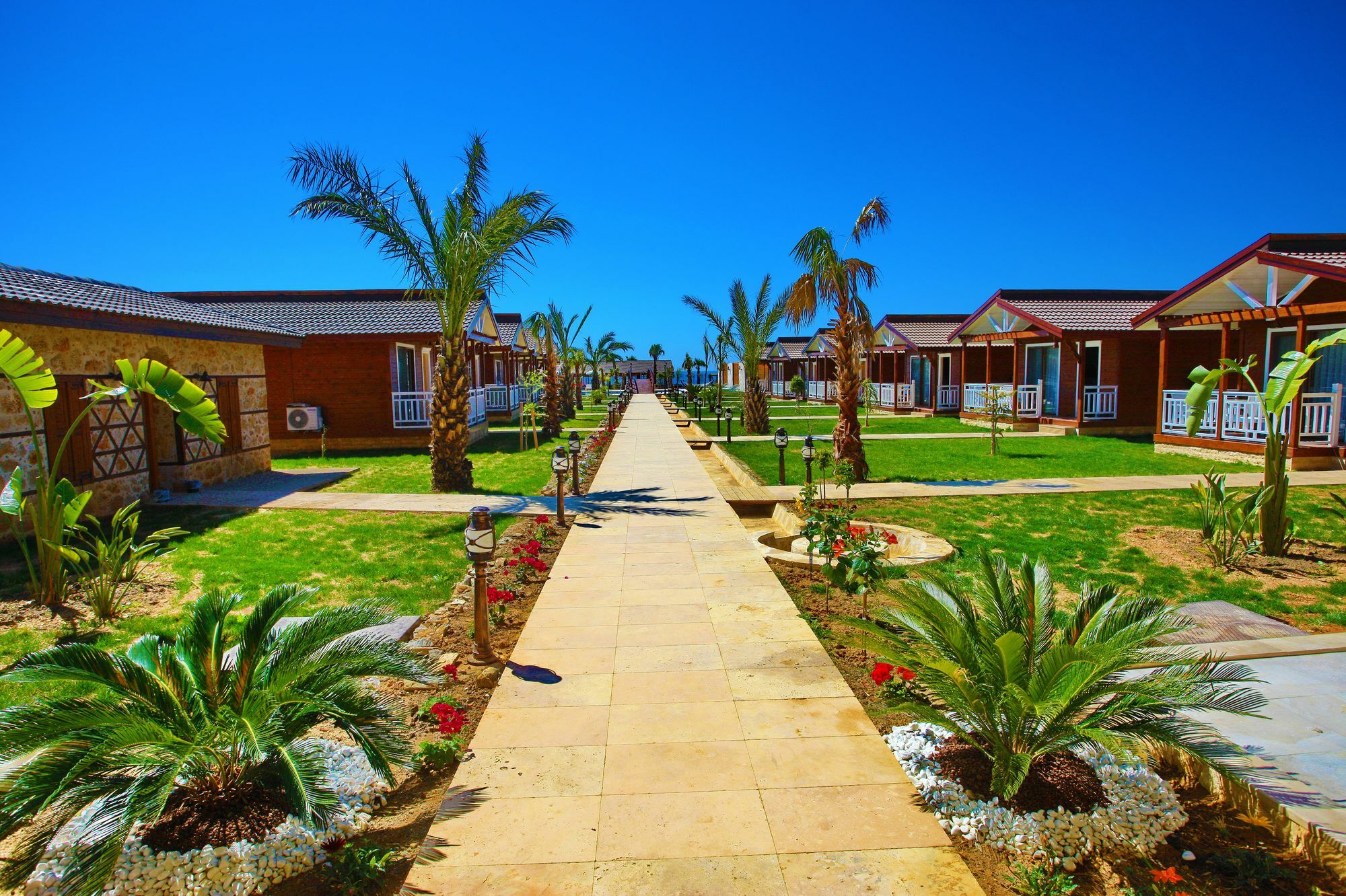 Sedir Park Bungalow Hotel Mahmutlar Esterno foto