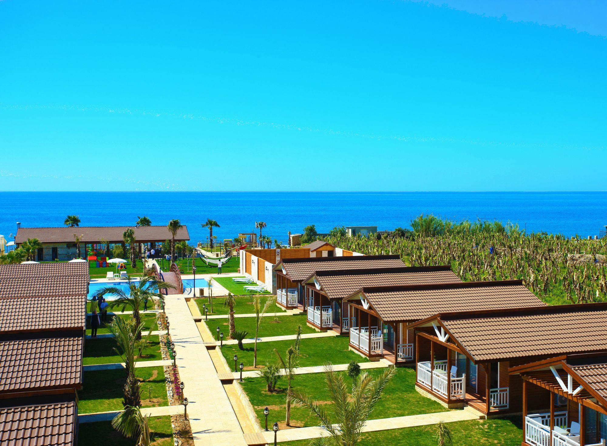Sedir Park Bungalow Hotel Mahmutlar Esterno foto