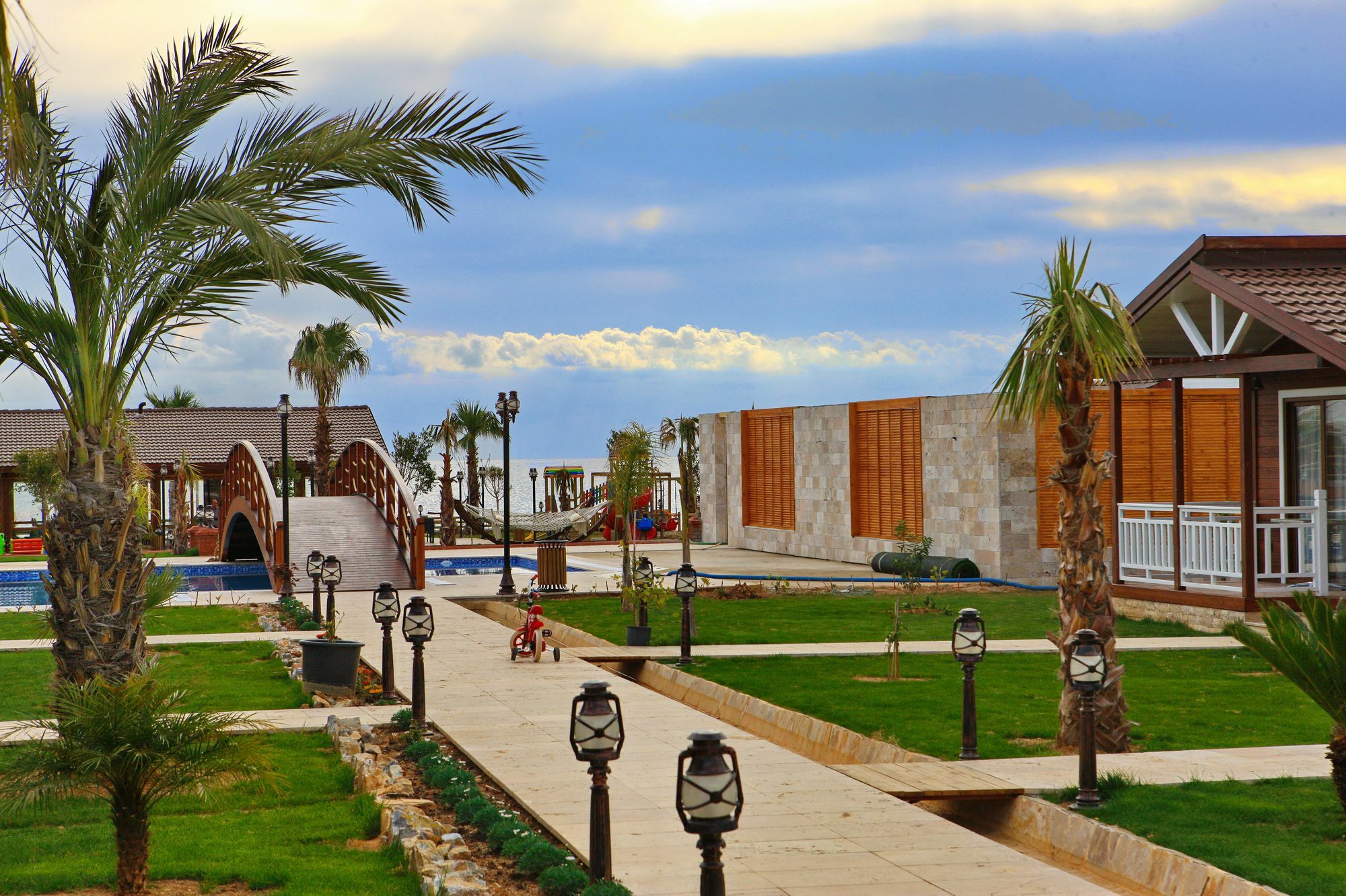 Sedir Park Bungalow Hotel Mahmutlar Esterno foto